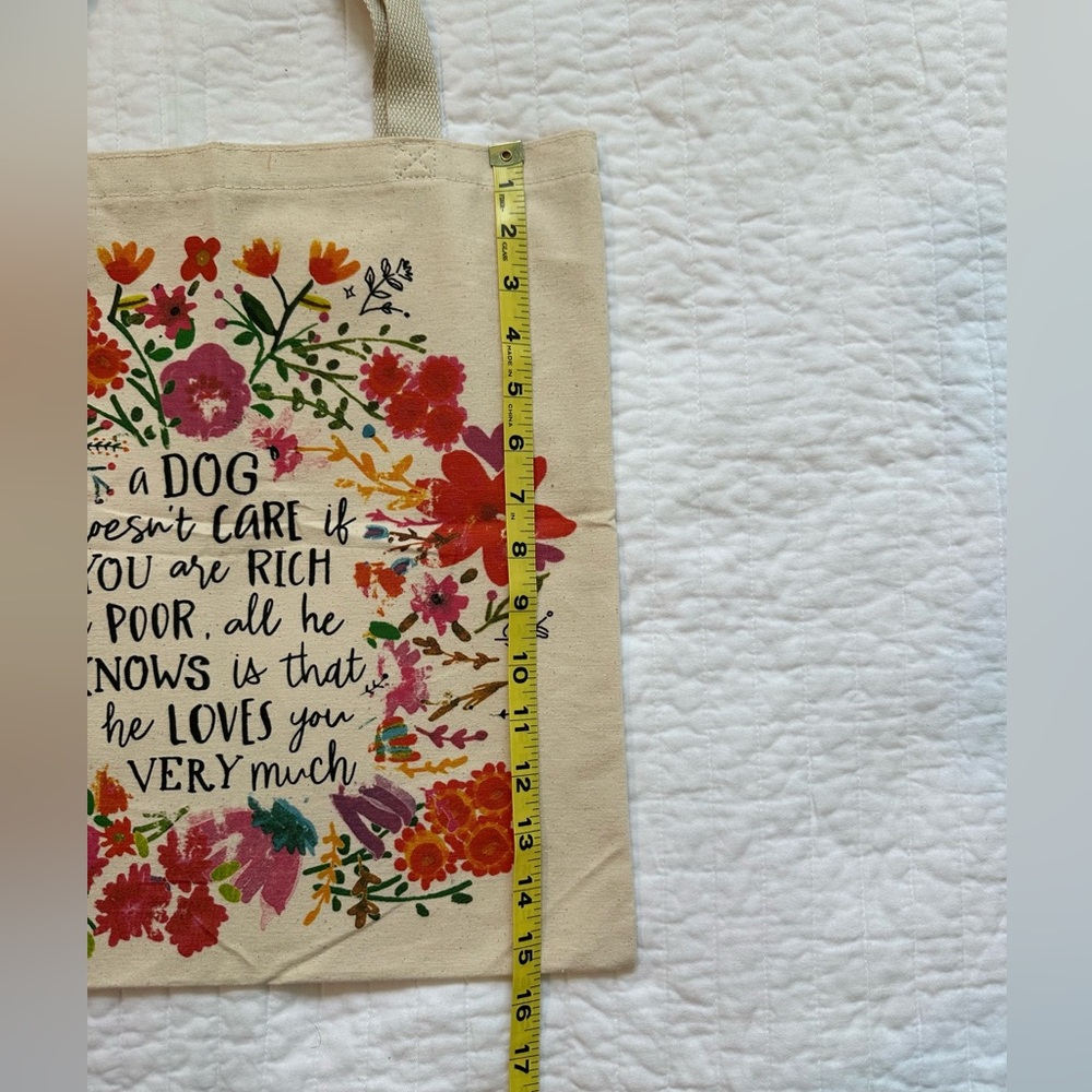 NATURAL LIFE ‘Dog Doesn’t Care’ Canvas Tote - Picture 7 of 8